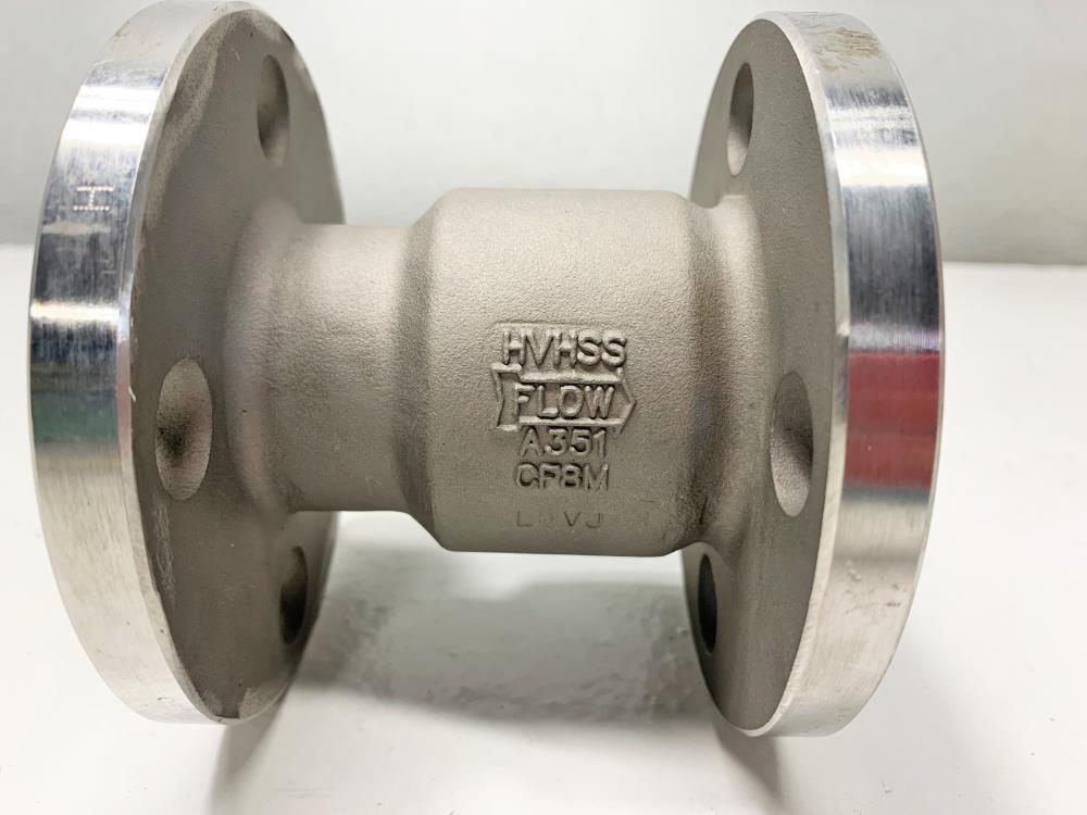 Check-All 1" Horizontal Vertical Flanged Check Valve, #HVHSS, A351, CP8M